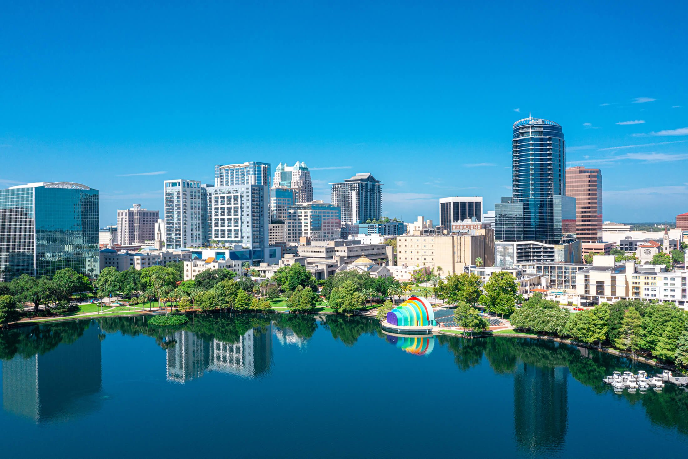 The Orlando city skyline
