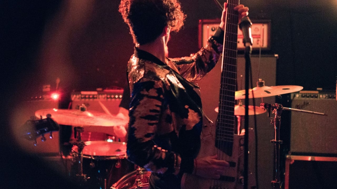 A person playing guitar